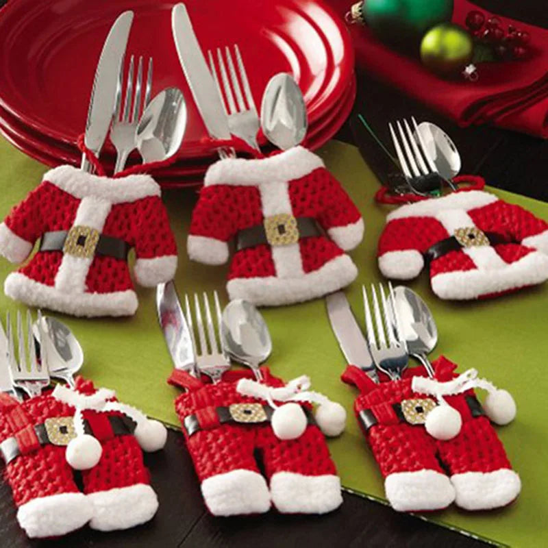 Santa Suit Cutlery Holders – 6 Pack