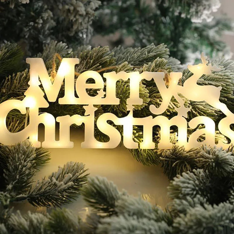 Merry Christmas LED Hanging Sign