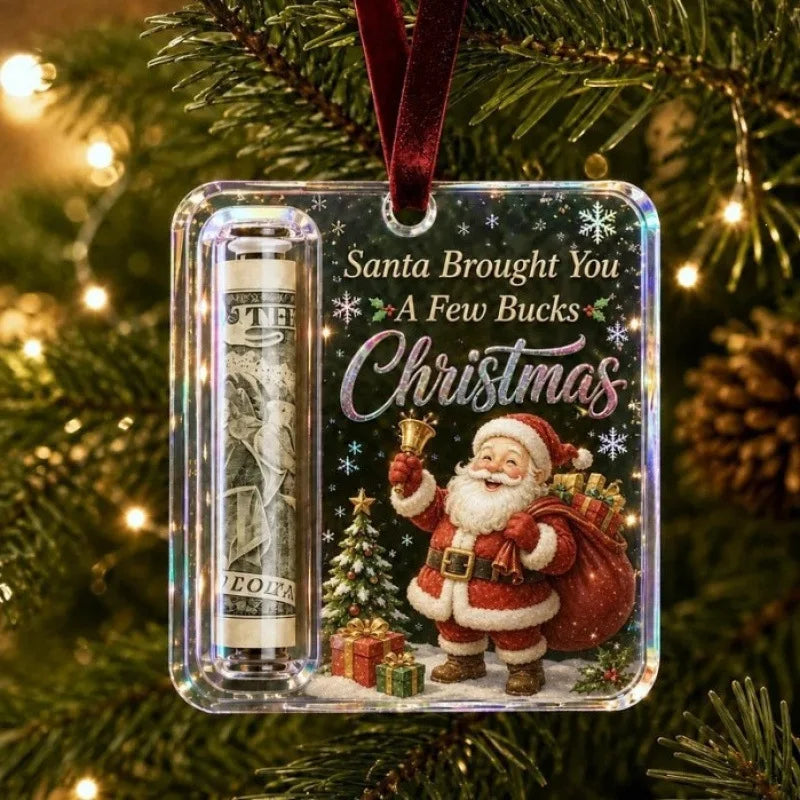 Acrylic Christmas Money Holder Ornament