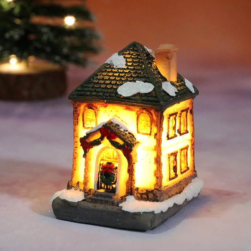 LED Christmas Village House