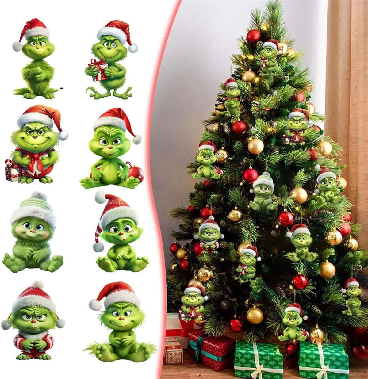 Green Christmas Tree Hanging Decorations