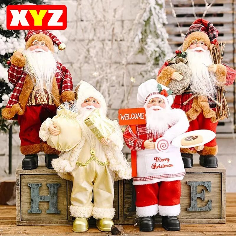 Standing Santa Decoration – 30 cm