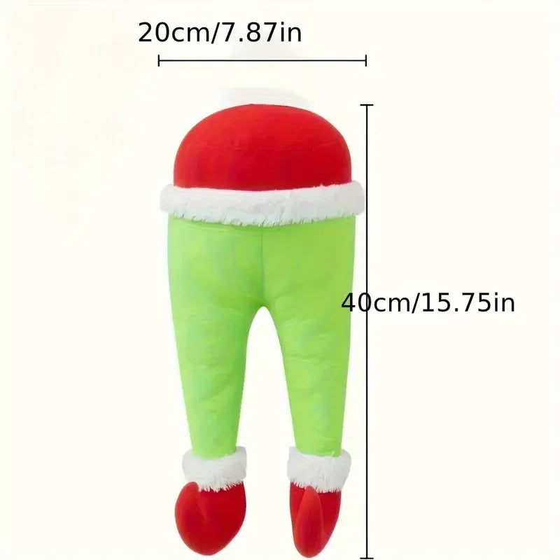 Santa and Elf Legs Hanging Decoration