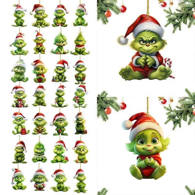 Green Christmas Tree Hanging Decorations