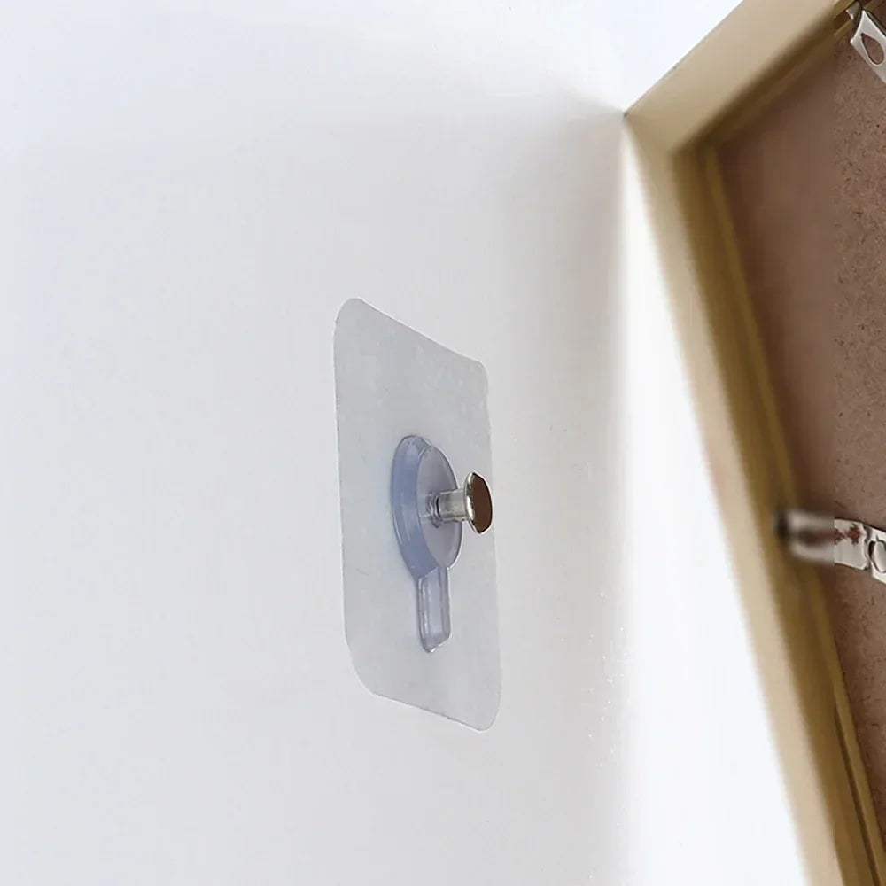 Transparent Self-Adhesive Wall Hooks