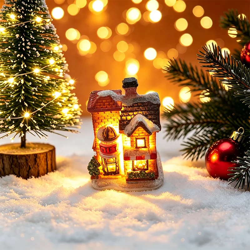 Light-Up Christmas House