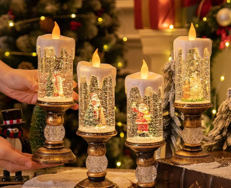 Musical Snow Candle Lantern