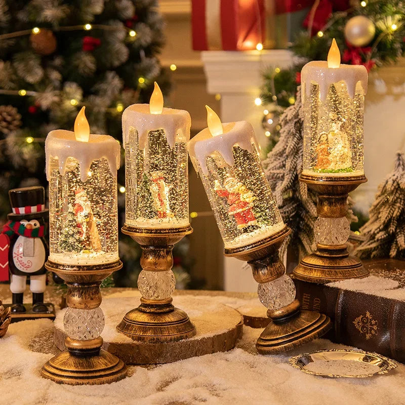 Musical Snow Candle Lantern