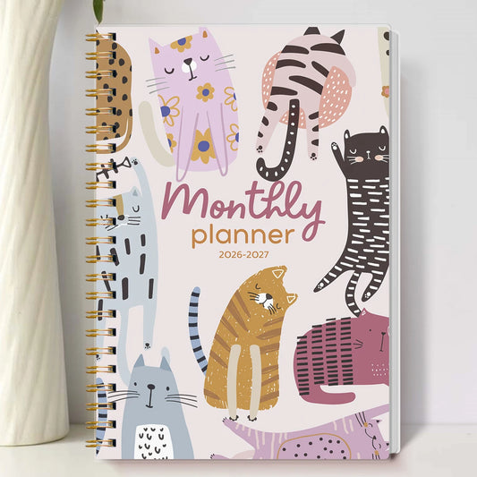 2026-2027 A5 Weekly & Monthly Planner Notebook – Jan 2026 to Dec 2027 Organizer with Calendar & Notes, School & Office Supplies