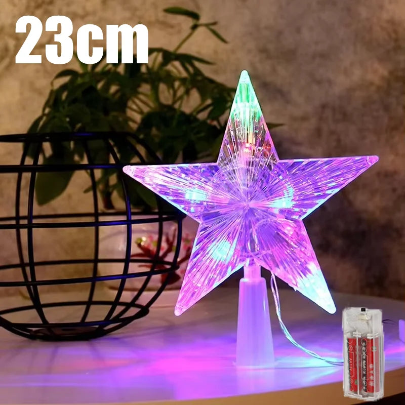 Light-Up Christmas Tree Star Topper