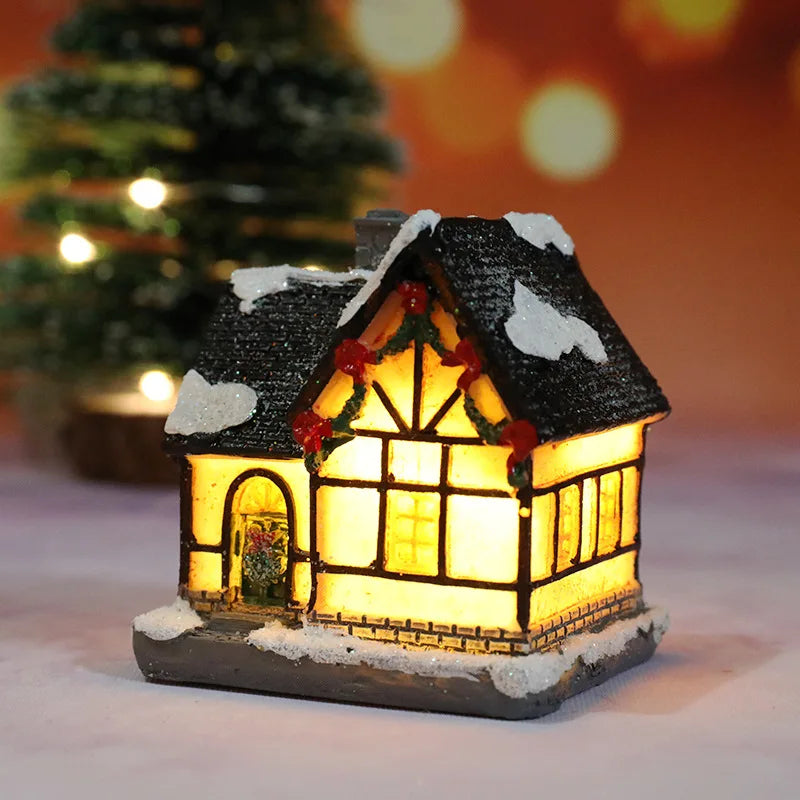 LED Christmas Village House