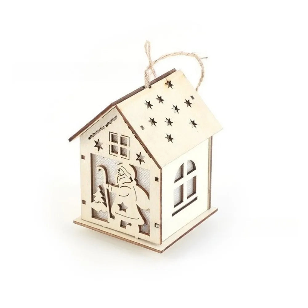 LED Wooden Christmas Cabin