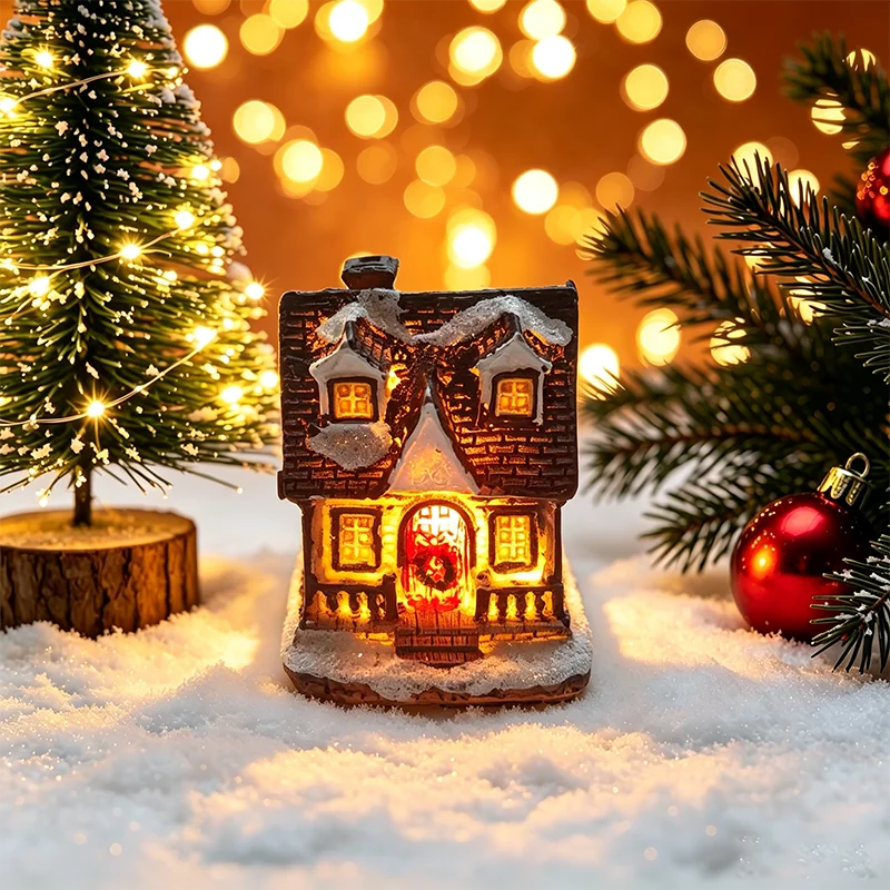 Light-Up Christmas House