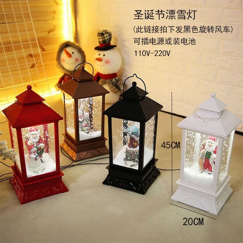 Musical Christmas Snow Lantern