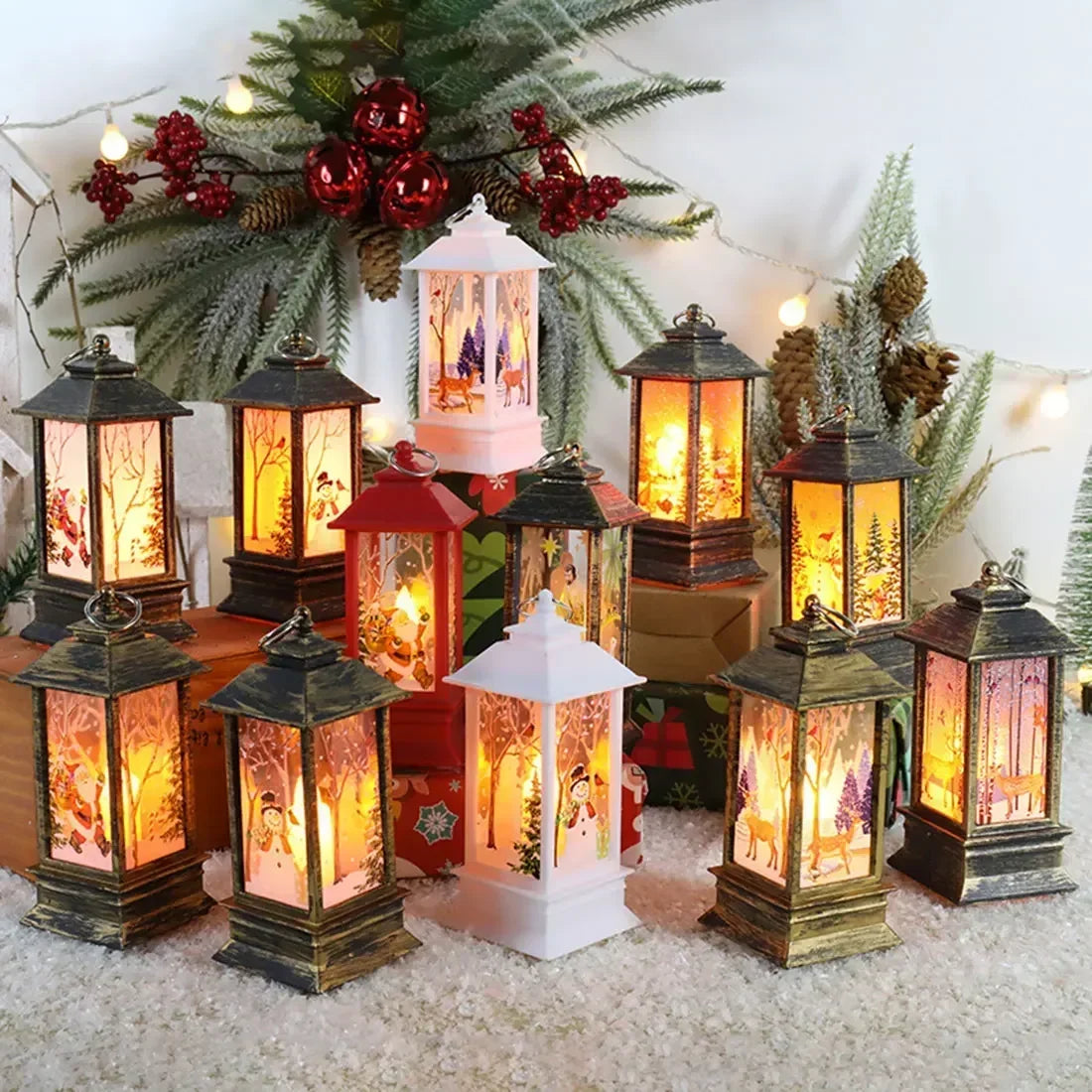 Christmas LED Candle Lantern
