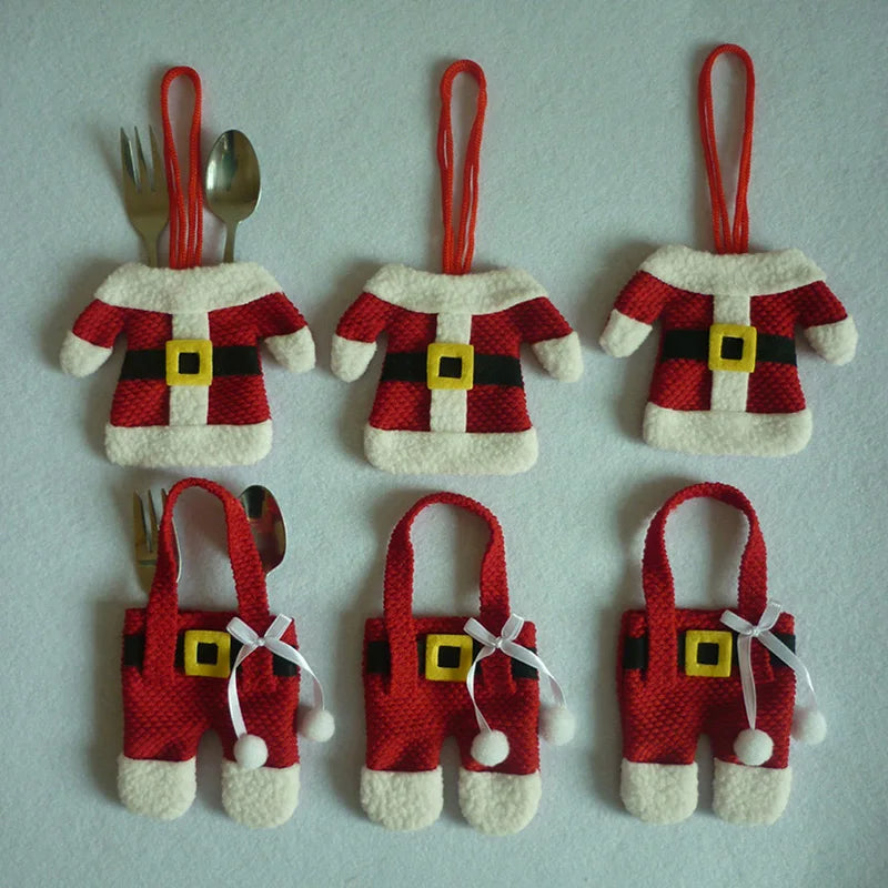 Santa Suit Cutlery Holders – 6 Pack