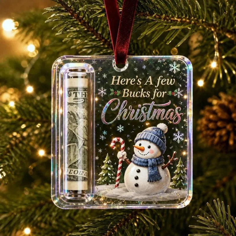 Acrylic Christmas Money Holder Ornament