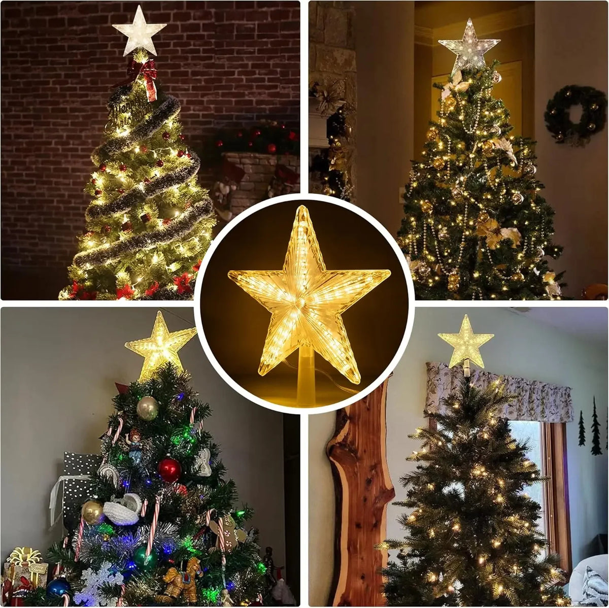 Light-Up Christmas Tree Star Topper