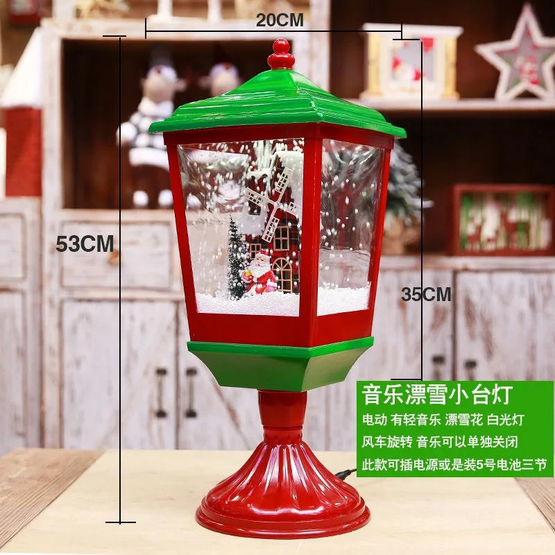 Musical Christmas Snow Lantern
