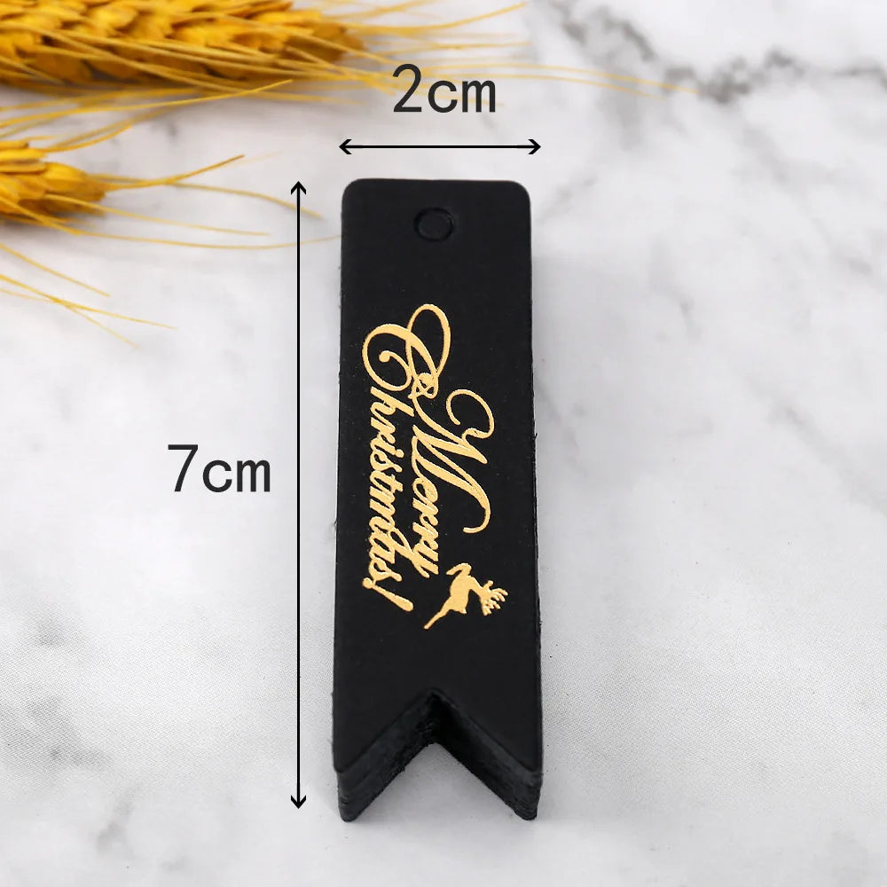 Gold-Print Christmas Gift Tags – 50 Pack