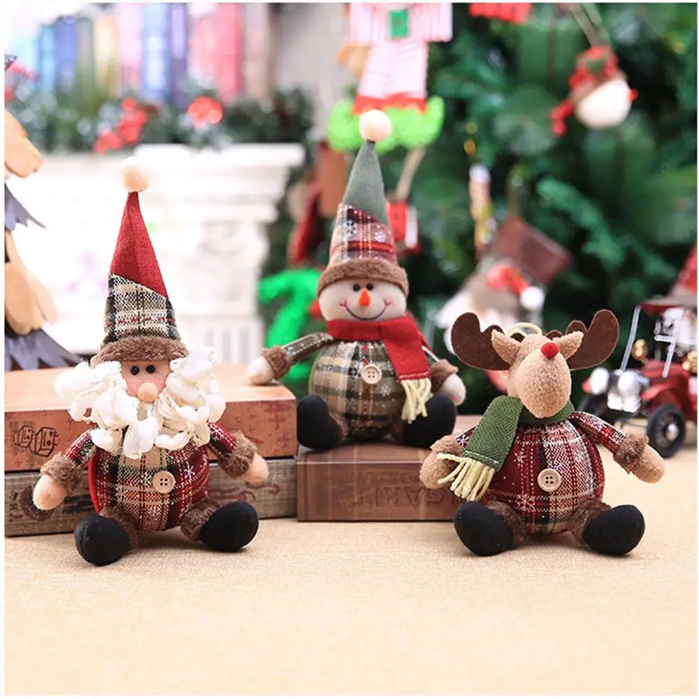 Standing Santa, Snowman and Reindeer Decorations