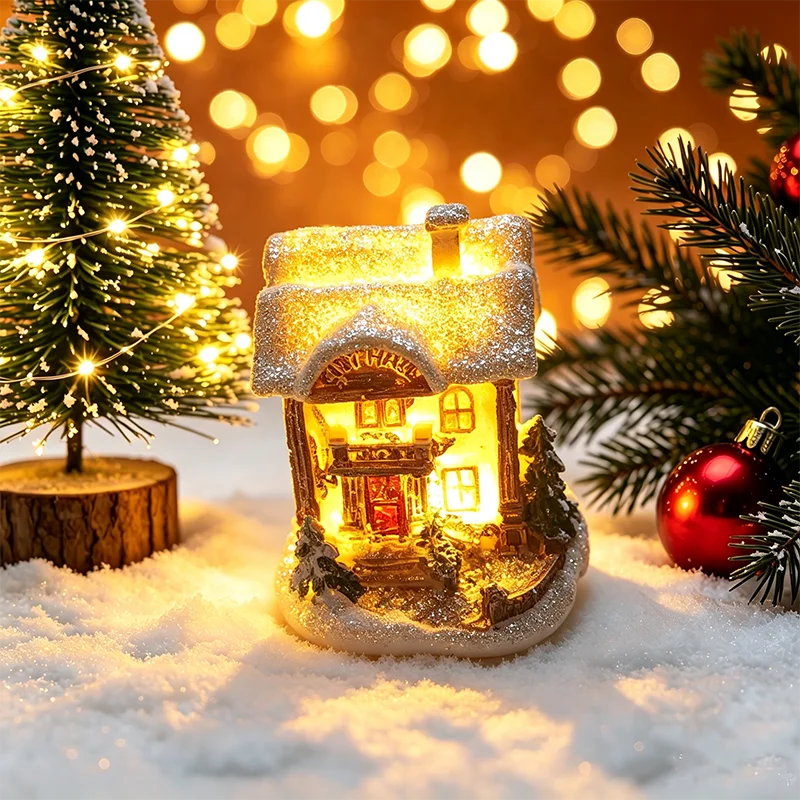 Light-Up Christmas House