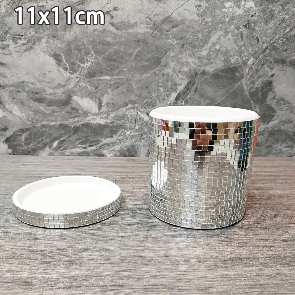 Mirrored Disco Ball Planter