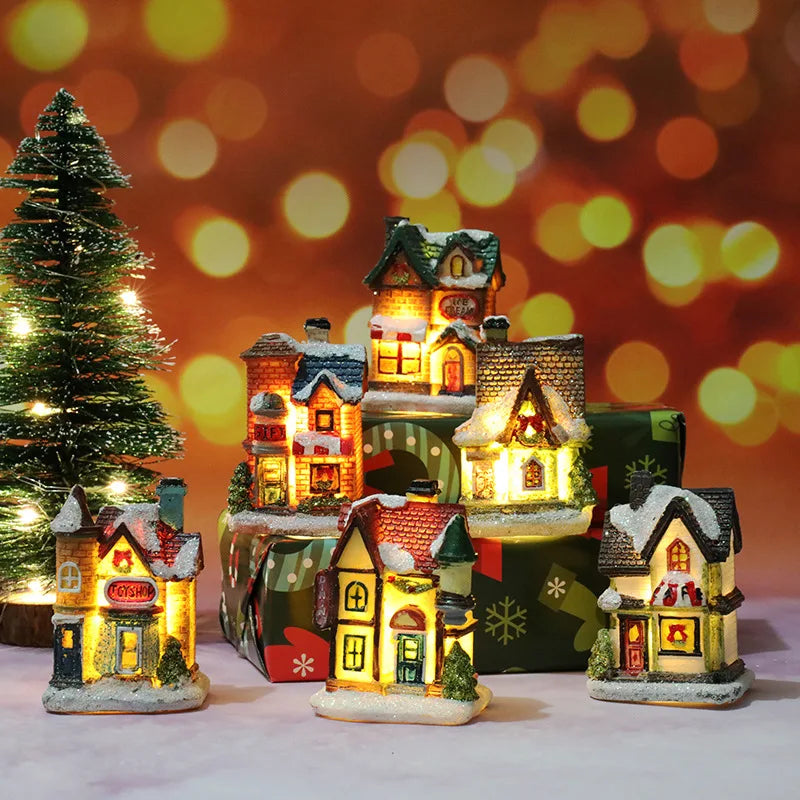 LED Christmas Village House