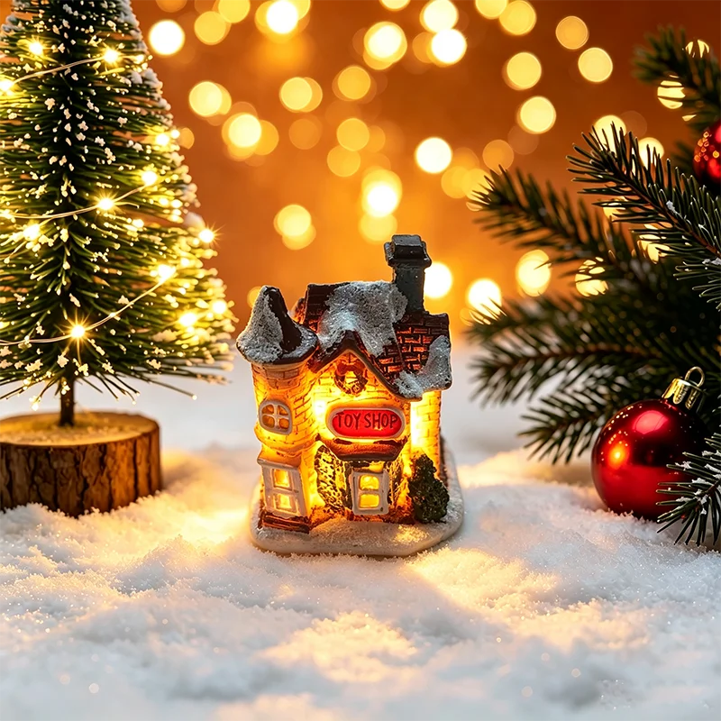Light-Up Christmas House