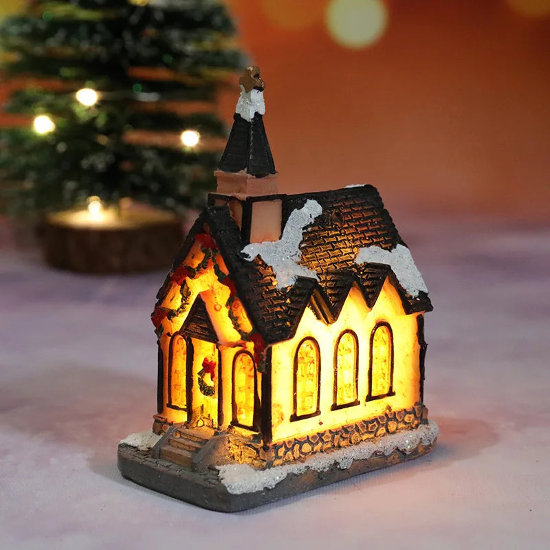 LED Christmas Village House