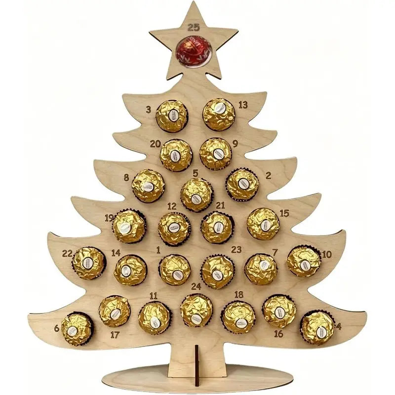 Wooden Chocolate Holder Advent Calendar