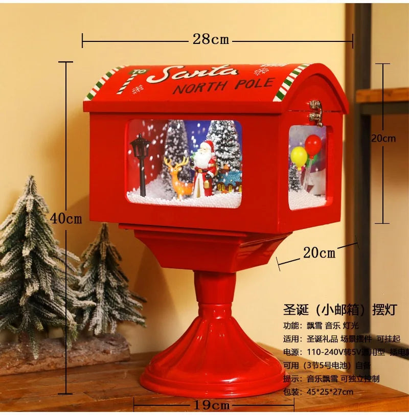 Musical Christmas Snow Lantern