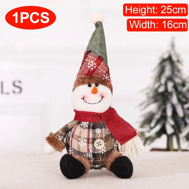 Standing Santa, Snowman and Reindeer Decorations