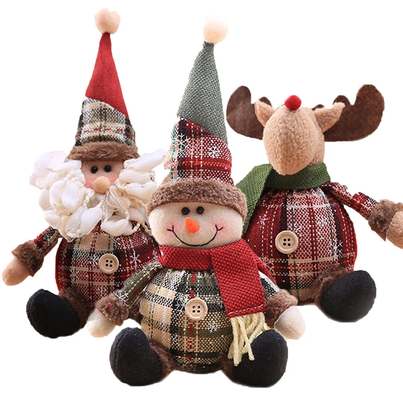 Santa, Snowman and Reindeer Christmas Decorations