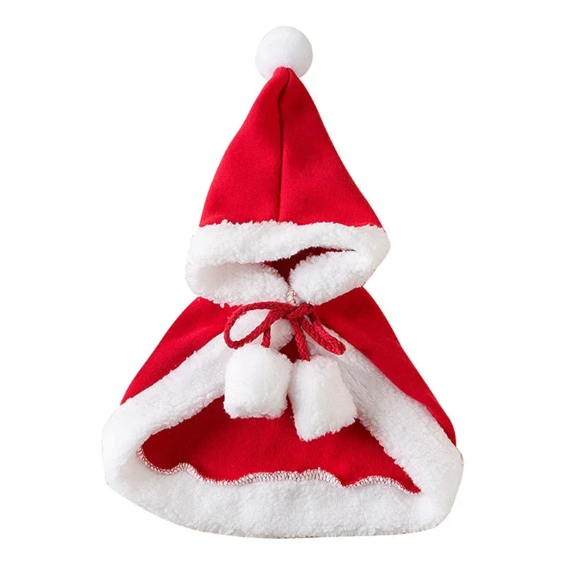 Christmas Santa and Reindeer Pet Cape