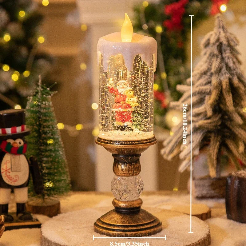 Musical Snow Candle Lantern