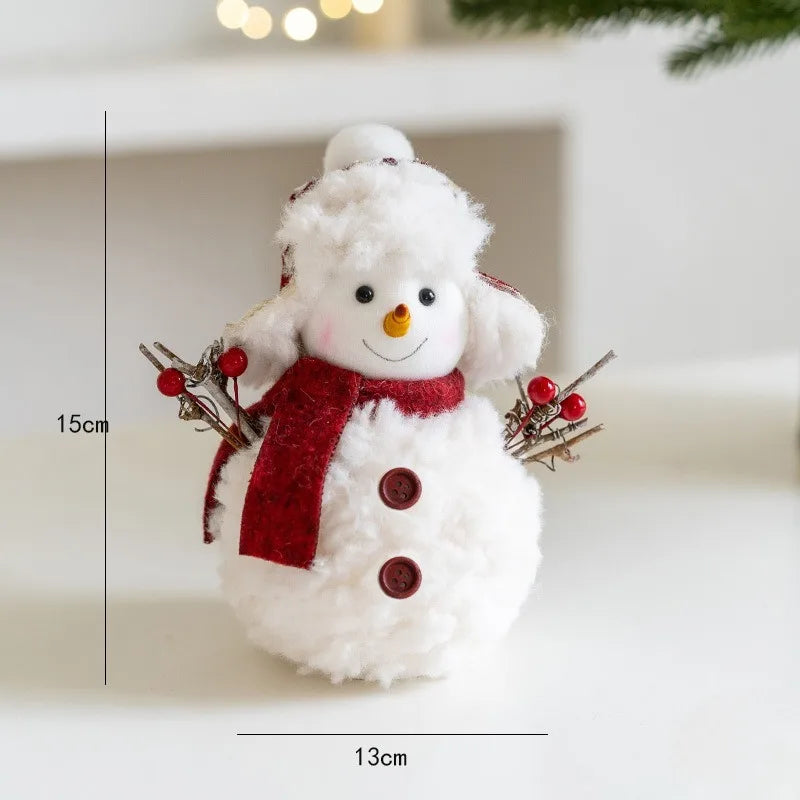 Knitted Plush Snowman Decoration