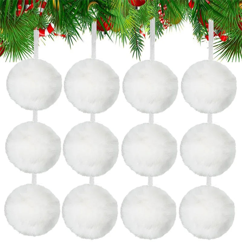 Plush Christmas Baubles – 6 cm