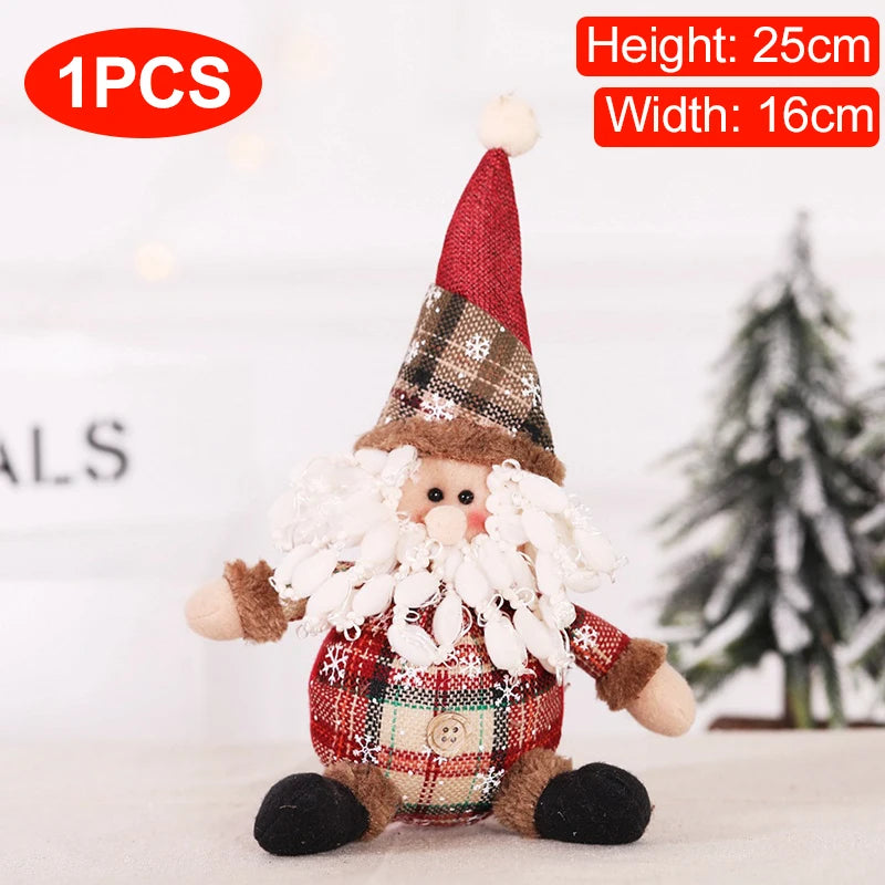 Standing Santa, Snowman and Reindeer Decorations