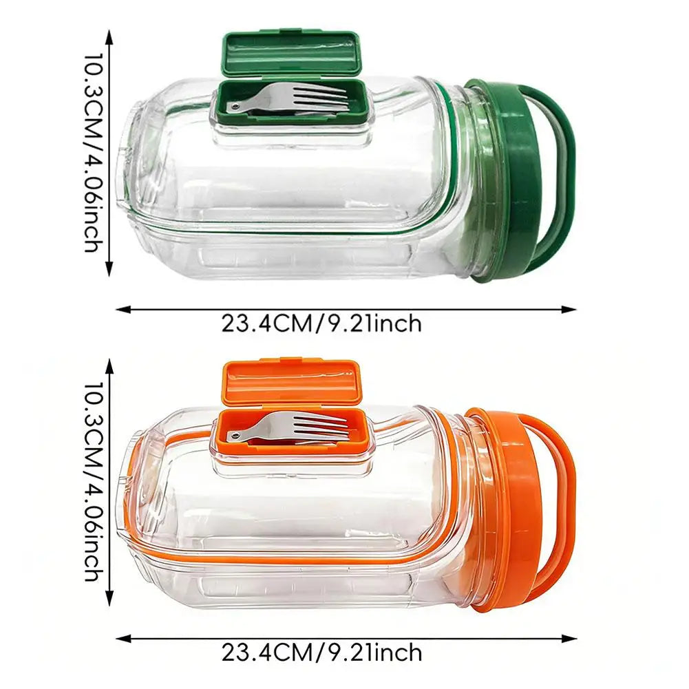 Portable Salad Container with Fork