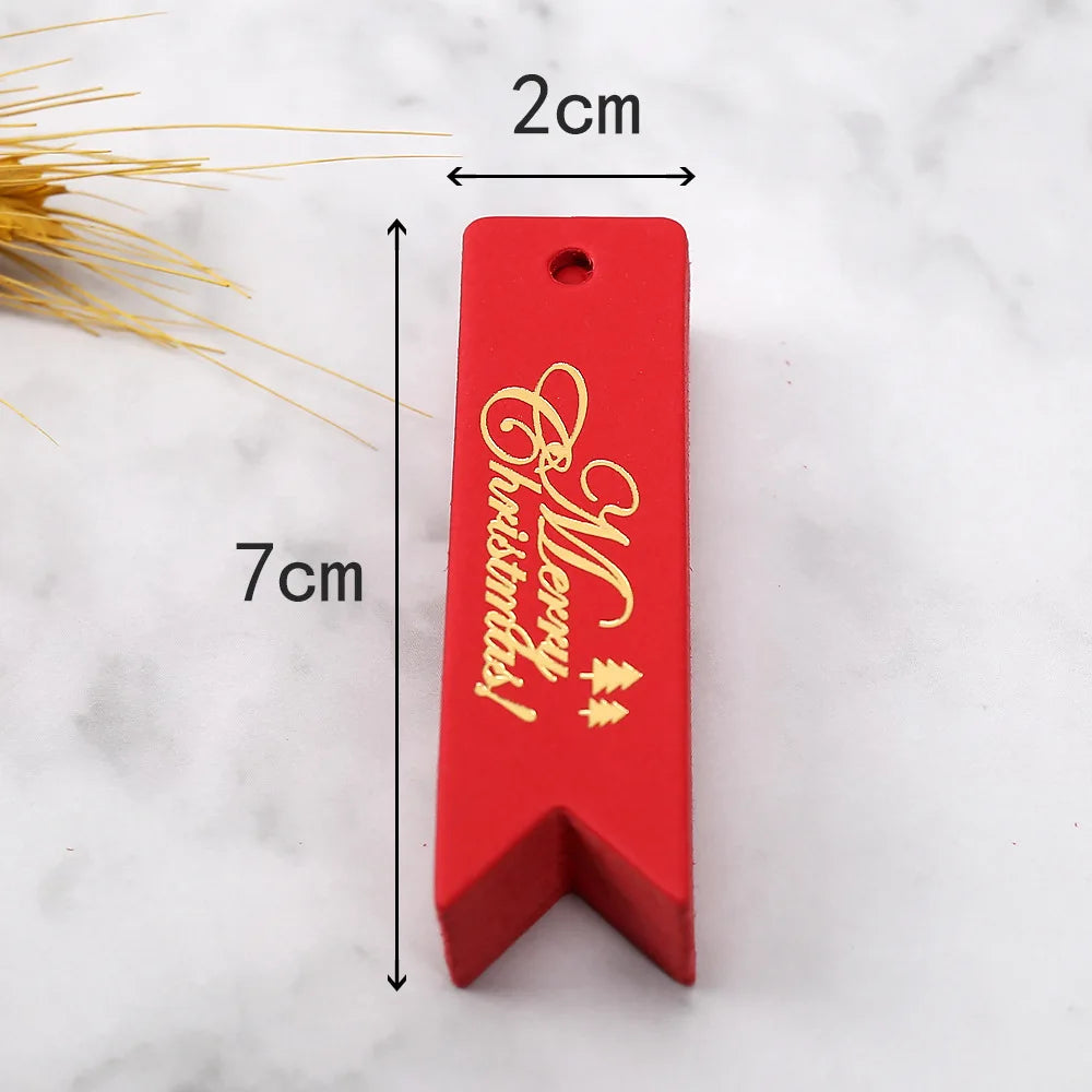 Gold-Print Christmas Gift Tags – 50 Pack