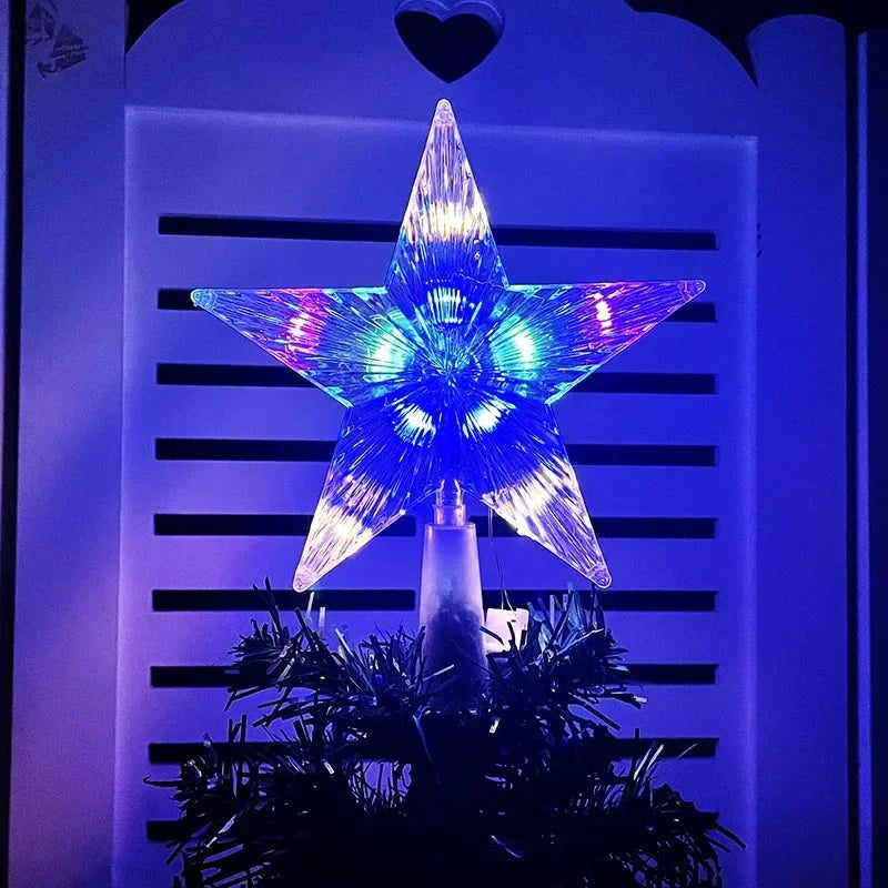 Light-Up Christmas Tree Star Topper