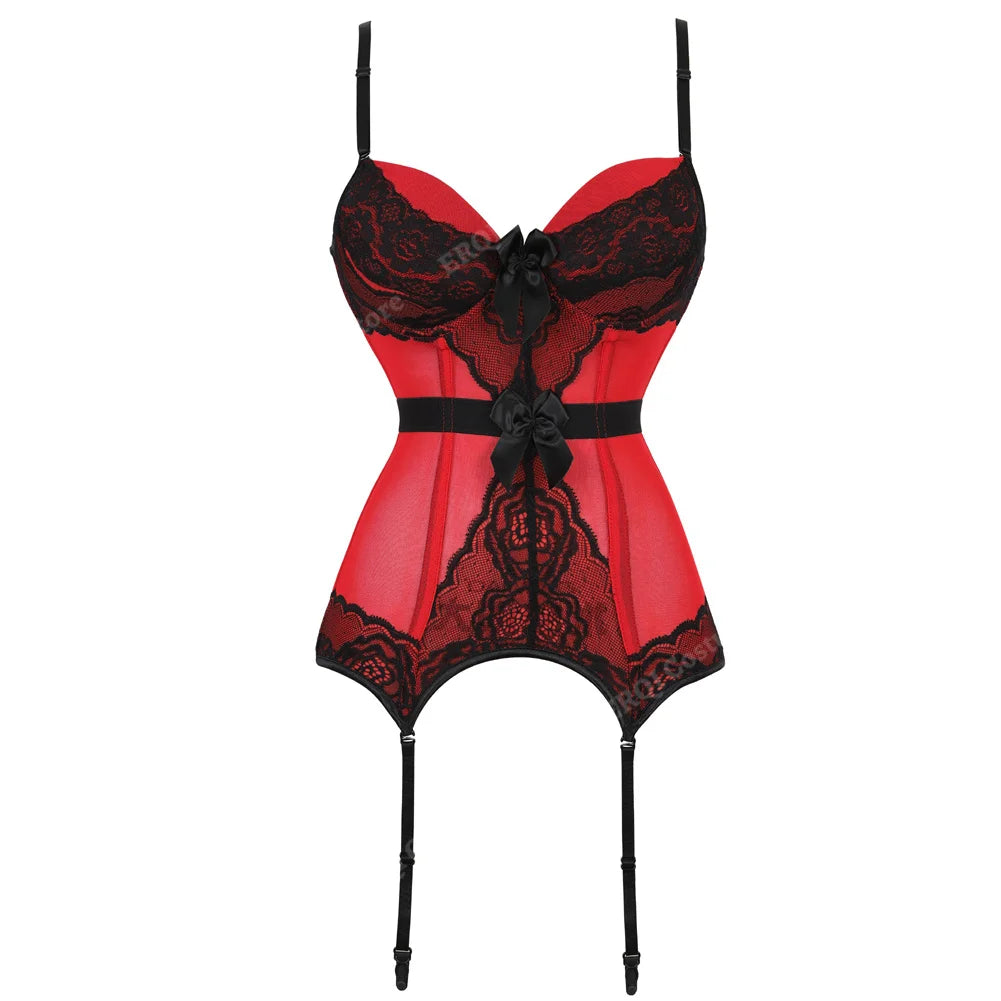Black Lace Overbust Corset