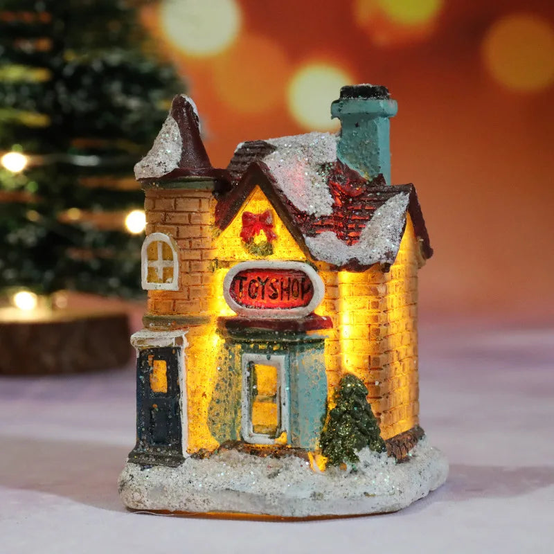 LED Christmas Village House