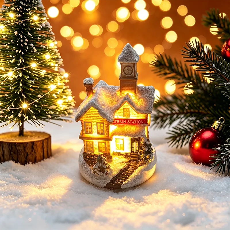 Light-Up Christmas House