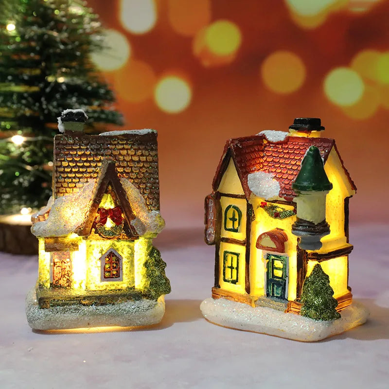 LED Christmas Village House