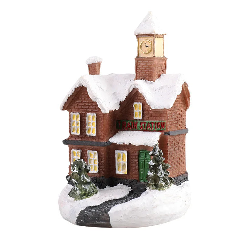 LED Christmas Village House