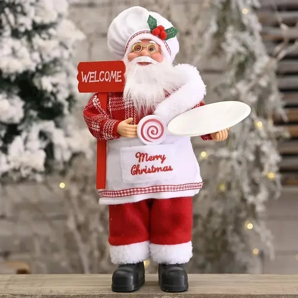 Standing Santa Decoration – 30 cm
