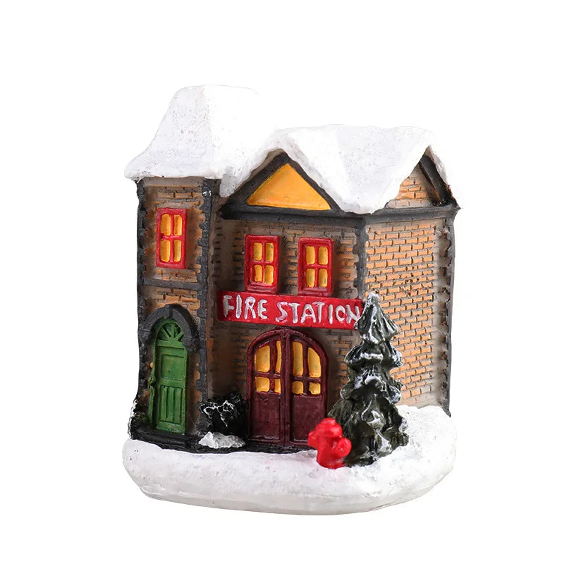 LED Christmas Village House