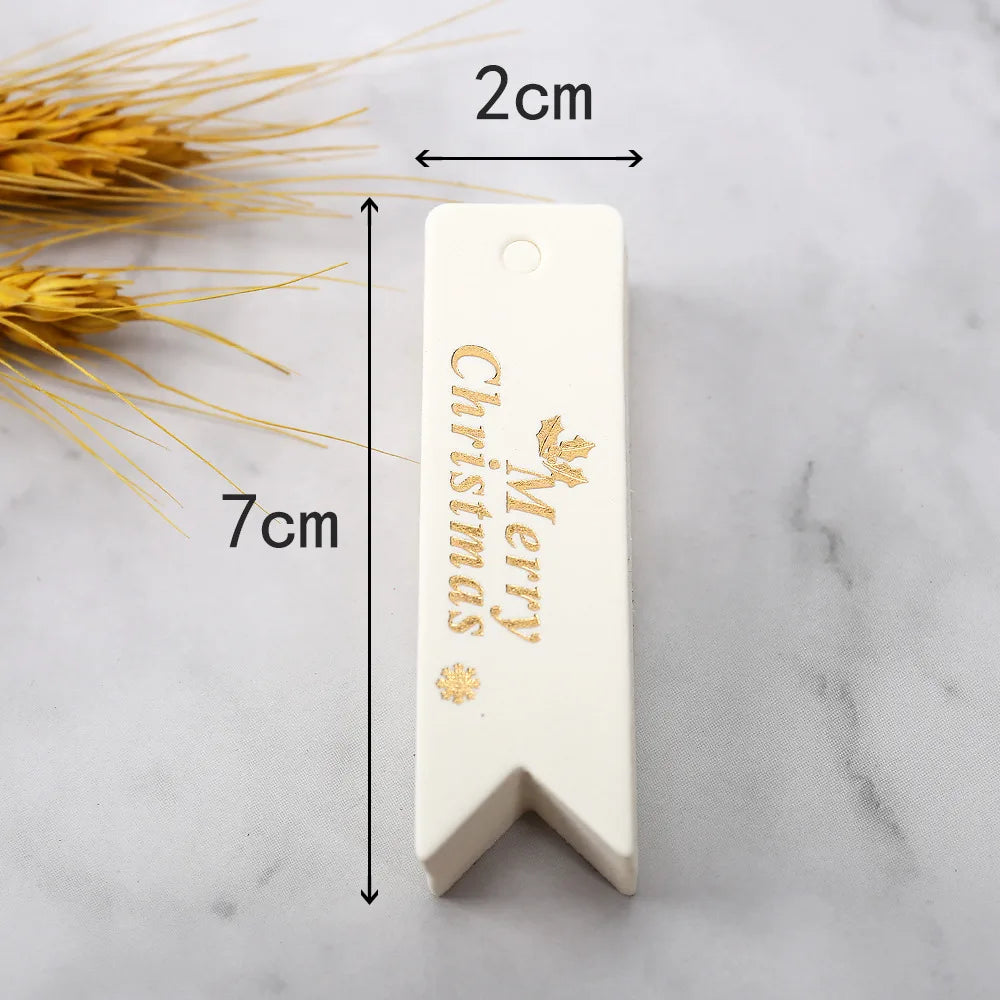 Gold-Print Christmas Gift Tags – 50 Pack